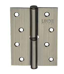 Петля Linde  H - 100 R AB (100*75*2,5мм) правая старая бронза (1 петля в уп)