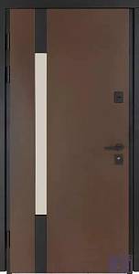 Двері Вхідні Булат Сottage мод.705/ 431 Metalic Wood/ Дуб Темний  стеклопакет (вулиця) 950 праві  Kale