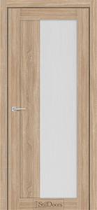 Дверне полотно LIVORNA 800 х 2000, Дуб Смокі, Сатин білий