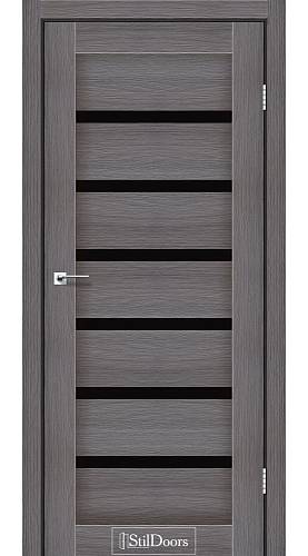 Дверне полотно FLORIDA StilDoors Дрим вуд (800*2000) ПВХ, стекло черное