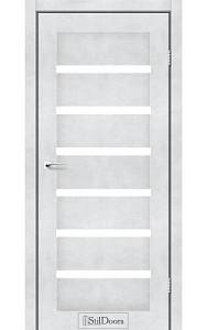 Дверне полотно FLORIDA StilDoors Светлый бетон (800*2000) ПВХ, стекло сатин