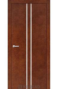 Двери Korfad ALP-02 Сталь кортен 0,80х2 Алюминий