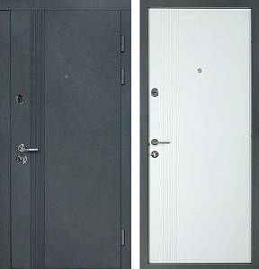 Двері вхідні Artiz Тип 9 Модель172 Антрацит/Біла шагрень 940мм*2040 праві МДФ/МДФ