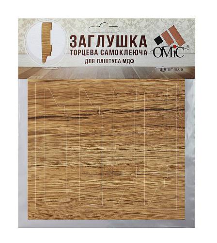 Заглушка торцева самокл 100 * 19 комплект (4 шт) дуб Філадельфія (1комплект/уп)