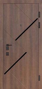 Двері Вхідні Булат Олімп(квадро)Mottura мод.571/238 Дрімвуд темний/Олово Супермат 850ліва СЧ