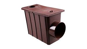 Колодец ливневой с боковым сливом Profil (120 B ) коричневый Д 100