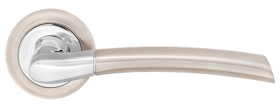 Ручка дверна MVM Z-1210 SN/СР матовий нікель/полірований. хром