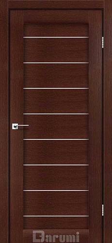 Дверь межкомнатная Darumi Leona Венге панга (800*2000) стекло сатин белый