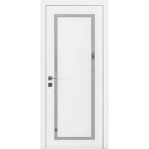 Дверь Родос Porto 2 белая матовая (800*2000) окрашенная, стекло двухсторонний сатин