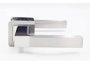 Ручка Trion на квадратной розете Anche 74 AL-AL SN/CP (никель/хром)