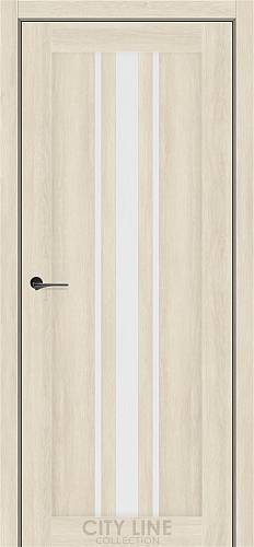 Дверне полотно ARABELA City Line (600 х 2000, Атлантік Крем, Сатин білий)