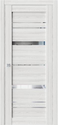 Двери  межкомнатные FDC (QD) модель CZ2 800х2000 зеркало графит,клен айс(Тип 2)