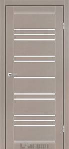 Дверь межкомнатная Darumi Versal Серый краст (800*2000) стекло сатин белый