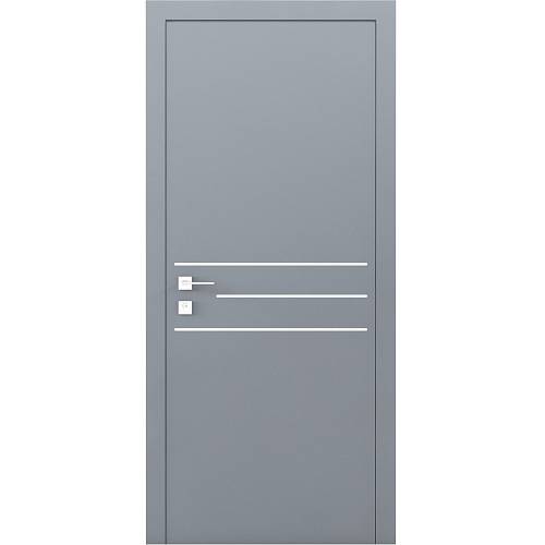 Двері Родос Prima 3G RAL 7037 (800 * 2000) забарвлена, глуха