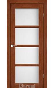 Дверь межкомнатная Darumi Avant Орех роял (800*2000) стекло сатин белый