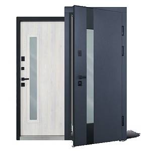 Двері вхідні уличная  Abwehr  527Tower( Termix) 960х2050(антрацит/сосна прованс) терморозрив