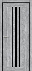 Дверь  Doors Smart С050 Дуб Лофт (800*2000) ПВХ, черное стекло