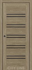 TERENZA City Line Express (800 х 2000, Артвуд  Сепія, Чорне скло)