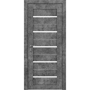 Дверь Rodos Lazio мрамор серый new (800*2000) полустекло