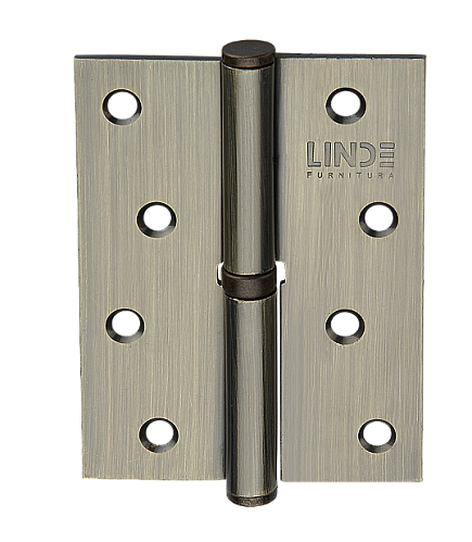 Петля Linde  H - 100 R AB (100*75*2,5мм) правая старая бронза (1 петля в уп)