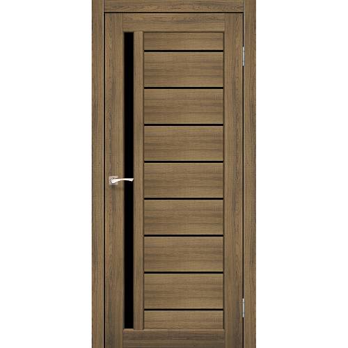 Дверь Korfad Deluxe Venecia Deluxe VND-02 дуб браш 0,80х2 стекло бронза