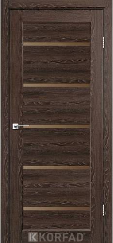 Двери Korfad Porto РR-02 дуб марсала 0,80х2000 стекло бронза