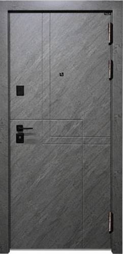 Двері вхідні Портала Тріо Лайт Юта зріз каміння/бетон сніжний 850*2040 ліва