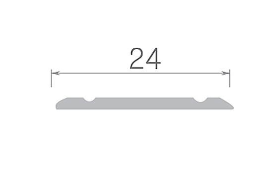 240-03 Поріг Оміс (24мм) рифлений золото (1800мм)