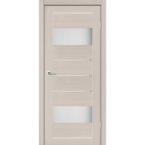 Дверь межкомнатная Leador Arona дуб латте (800*2000) sincrolam, стекло сатин бронза