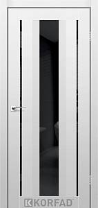 Двери Korfad Aliano AL-02 Super Pet серая 800*2000  зеркало черное двухстороннее