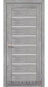 Двери Korfad Delux Piano PND-01 Эш-вайт 0,80х2 стекло сатин