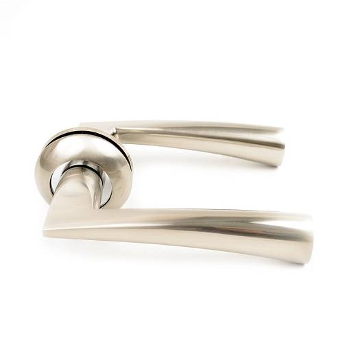 Ручка Trion на круглой розете Bella 17 AL-AL SN/CP (мат.никель/хром)