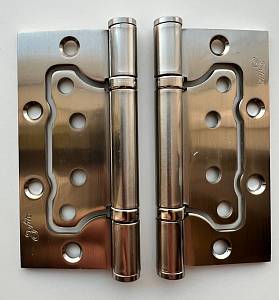 Петля Safita неврезная (бабочка) сатин никель 100*75*3 SN (2 петли в 1уп) (до 40 кгна 2 петли) универсальная