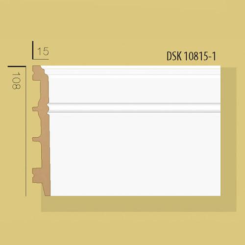 Плінтус Decolux DSK 10815 білий 108 * 15 * 2400мм (20шт/уп)