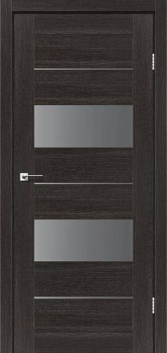 Дверь межкомнатная Leador Canneli дуб саксонский (800*2000) sincrolam, стекло сатин белый