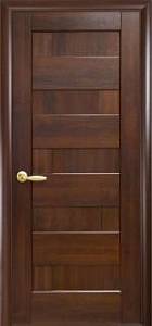 Дверне полотно Новий стиль Пиана каштан (700*2000) ПВХ De Luxe глухая