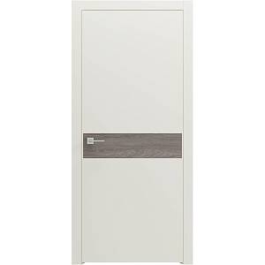Дверное полотно Berta GL глухое бел.мат/вст. ламинат/Berta GWгл.белый мат/вст.браш LTL6015