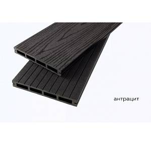 Террасная доска Tardex Lite Premium антрацит 155х20х3000мм  полая