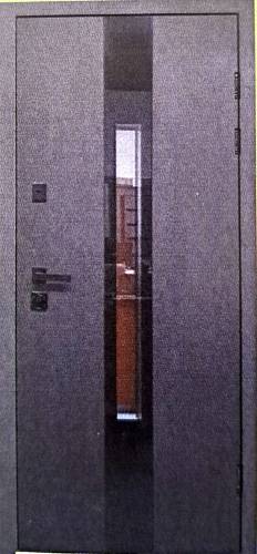 Двері вхідні Портала Trio Термо Полімер Бісмарк (скло) антрацит ЧКФ 850*2040