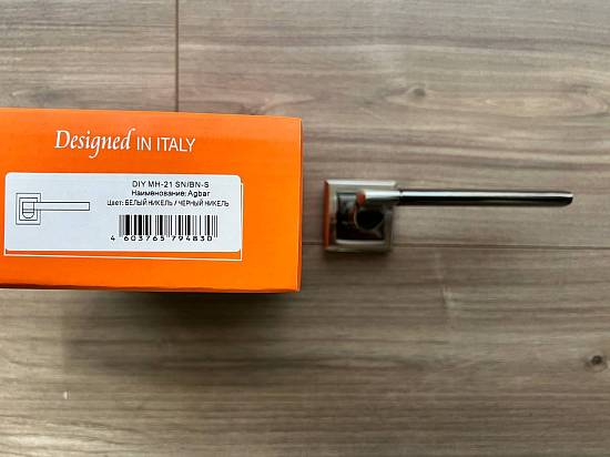 Дверные ручки Morelli Exclusive Dyi MH-21 SN/BN-S ЦАМ никель/черный никель