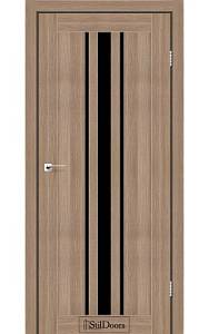 Дверне полотно ARIZONA StilDoors Ольха классическая  (800*2000) ПВХ, скло черное