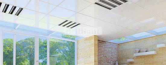 Плита стельова Білий лак  600х600х8мм (20 шт/уп)