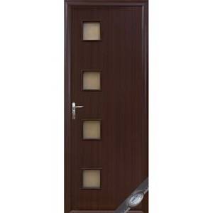 Дверне полотно Новий стиль Модена ольха (600*2000) финиш бумага, стекло сатин