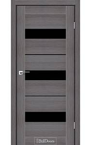 Дверне полотно MEXICO StilDoors Дрим вуд (800*2000) ПВХ, стекло черное