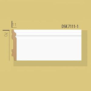 Плинтус Grant Deco DSK 7111-1 белый 71*11*2400мм (35шт/уп)