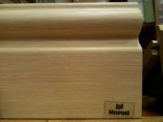 Плінтус МДФ Супер Профіль h 110 Дуб Молочний ПП16110 (2800х110х16мм) (8шт/уп/22,8кг)