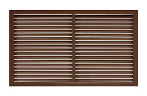 Решетка радиаторная 600х1200 коричневая (вишня)