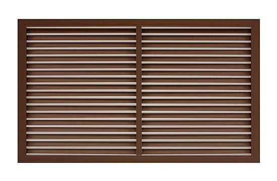 Решітка радіатора 600х1200 коричнева (вишня)