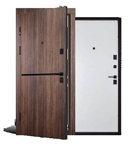 Двері вхідні. Abwehr (Classik 251 Laguna 860/960х2050 (дуб табак/білий)