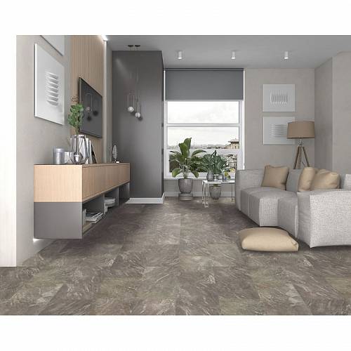 Виниловый пол Stonenenge Tiles STHP07 Marble Brown 33 кл/4 мм + 1мм. IXPE (0.1858) Uniclic